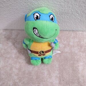 Ty, Teenage Mutant Ninja Turtle, Leonardo Stuffed Plush With Beanie Bottom